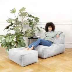 Sitting Point Poufs Repose-pied D'intérieur Aspect Fourrure Gris Clair 55x65x35cm -Chaise Soldes 2024 repose pied d interieur aspect fourrure gris clair 55x65x35cm 2