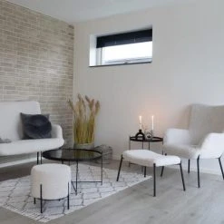 House Nordic Repose-pieds En Tissu Bouclette Sable -Chaise Soldes 2024 repose pieds en tissu bouclette sable 4