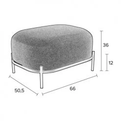 Drawer Repose-pieds En Tissu Jaune -Chaise Soldes 2024 repose pieds en tissu jaune 5