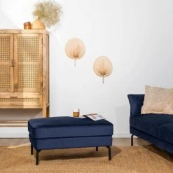 Gazebo Parts Direct Sales Store -Chaise Soldes 2024 repose pieds en velours bleu marine 1