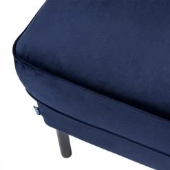 Drawer Repose-pieds En Velours Bleu Marine -Chaise Soldes 2024 repose pieds en velours bleu marine 5