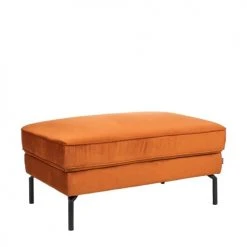 Drawer Repose-pieds En Velours Rouille -Chaise Soldes 2024 repose pieds en velours rouille 2