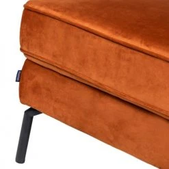 Drawer Repose-pieds En Velours Rouille -Chaise Soldes 2024 repose pieds en velours rouille 4