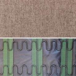 Alice's Garden Fauteuils Rocking Chair Marron Design Tissu Et Bois -Chaise Soldes 2024 rocking chair marron design tissu et bois 3